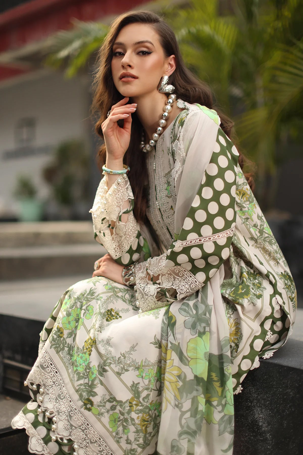 Charizma Signature Unstitched Embroidered Lawn Vol-01 Collection - 2026 (CS6-03)