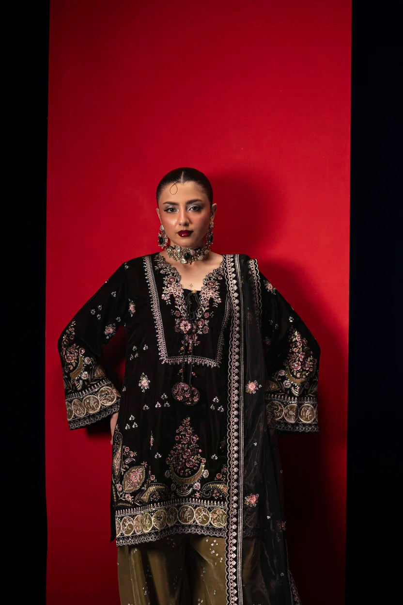 Makhmal by Guzel | Stitched Embroidered Velvet Collection - 2026 (REHMAT)