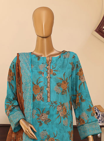Mehak Embroidered Printed Lawn Vol-02 Collection'25 by HZ Textile MEC-307