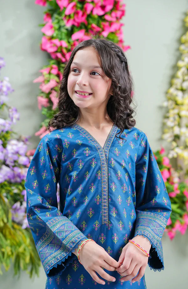 Aloo Meeru Hammi by Amna Khadia | Stitched Kids 2pc Cotton Eid Collection - 2026 (D-08)