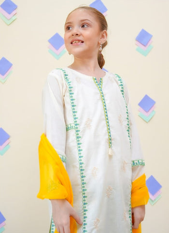 Shanzey Stitched Kids Embroidered Farshi Edit - 2025 (MEADOW GREEN)