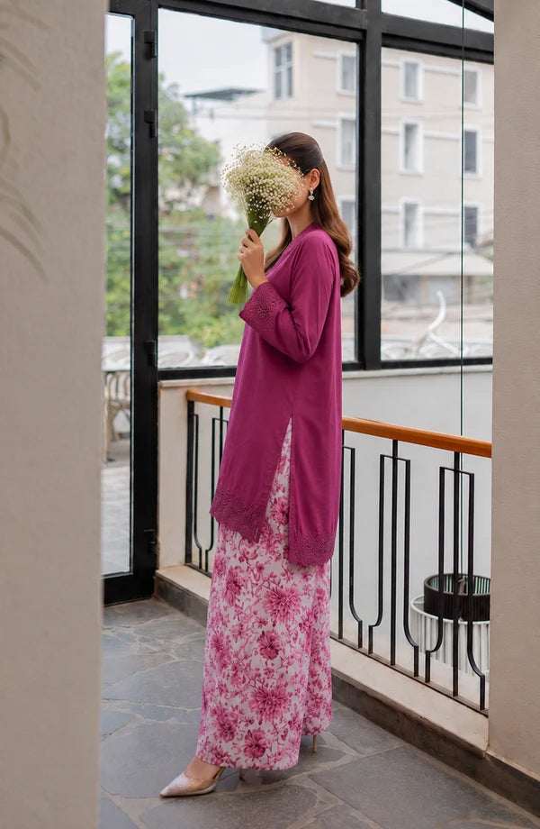Afsana by Amna Khadija | Stitched 2pc Embroidered Lawn Collection - 2026 (D-03)