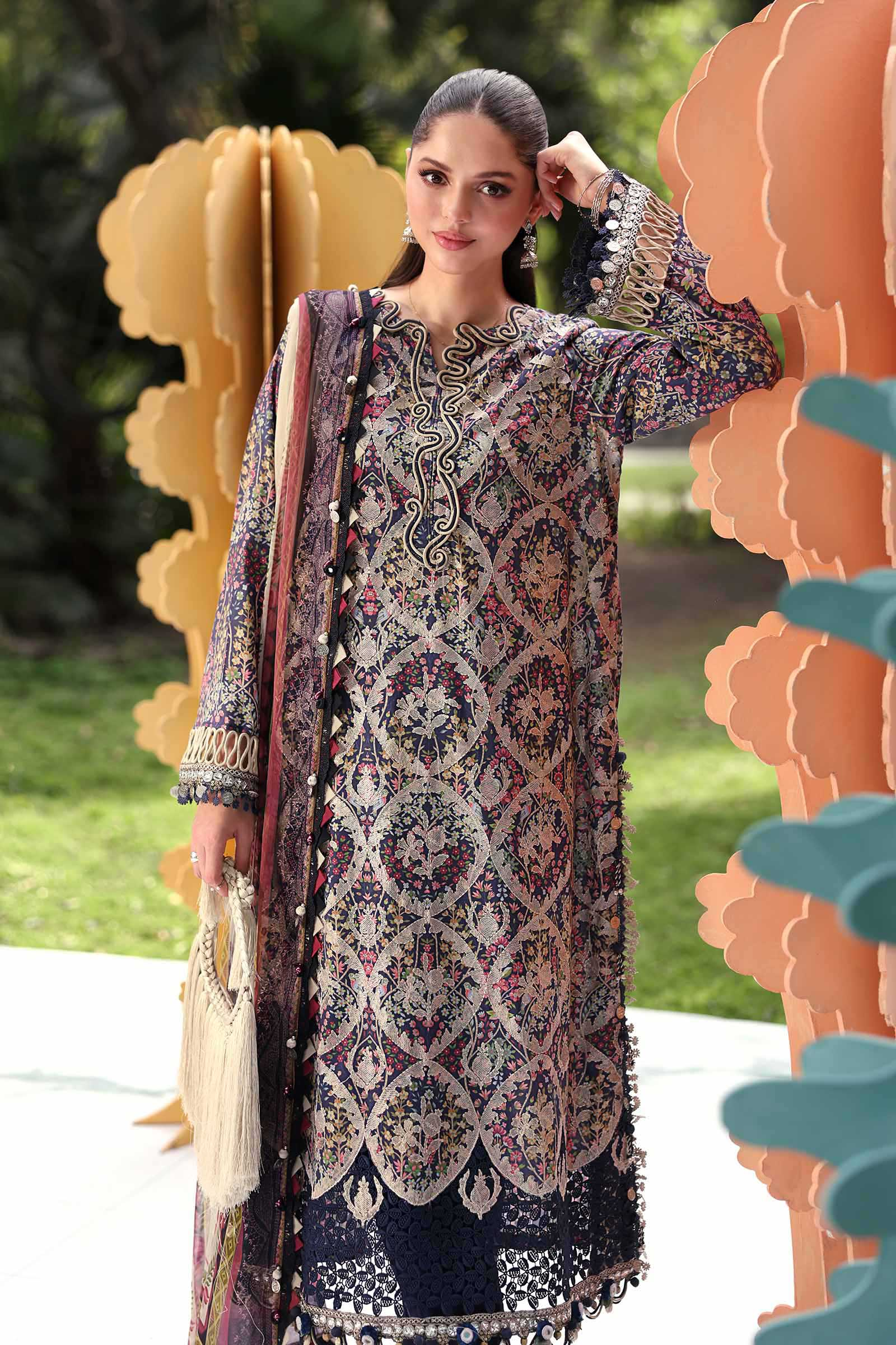 M.Prints by Maria.B | Unstitched Luxury Eid Edit - 2026 MPT-3003-B