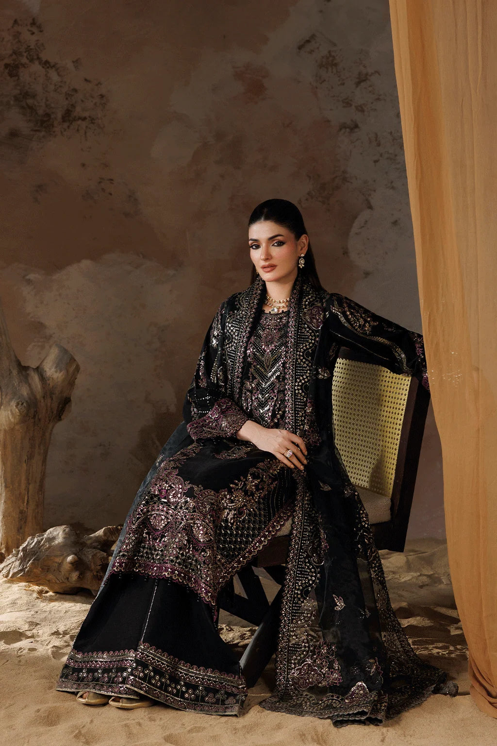 Shehnai by Ramsha | Unstitched Luxury Formal Raw Silk Collection'26 (SS-203)