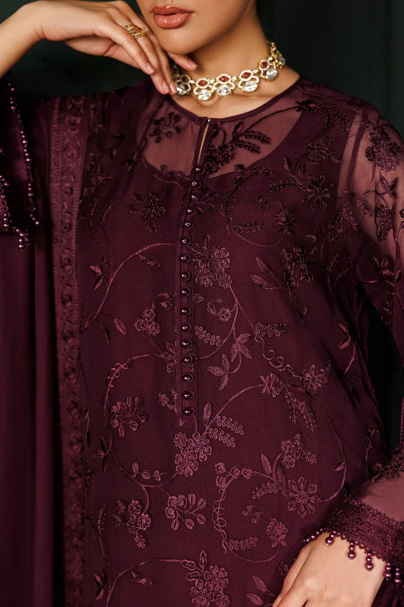 Baroque Unstitched Embroidered Chiffon Collection - 2026 (UF-4436)