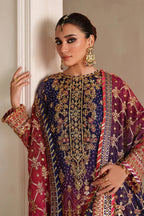 Baroque Unstitched Embroidered Chiffon Silk Collection - 2026 (UF-4369)