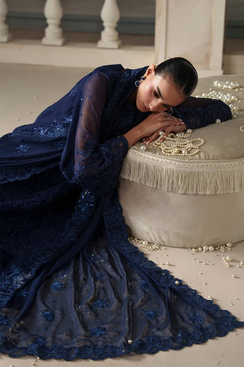 Modern Heirloom by Emaan Adeel | Unstitched Emb Chiffon Formal'26 (CORALIA)