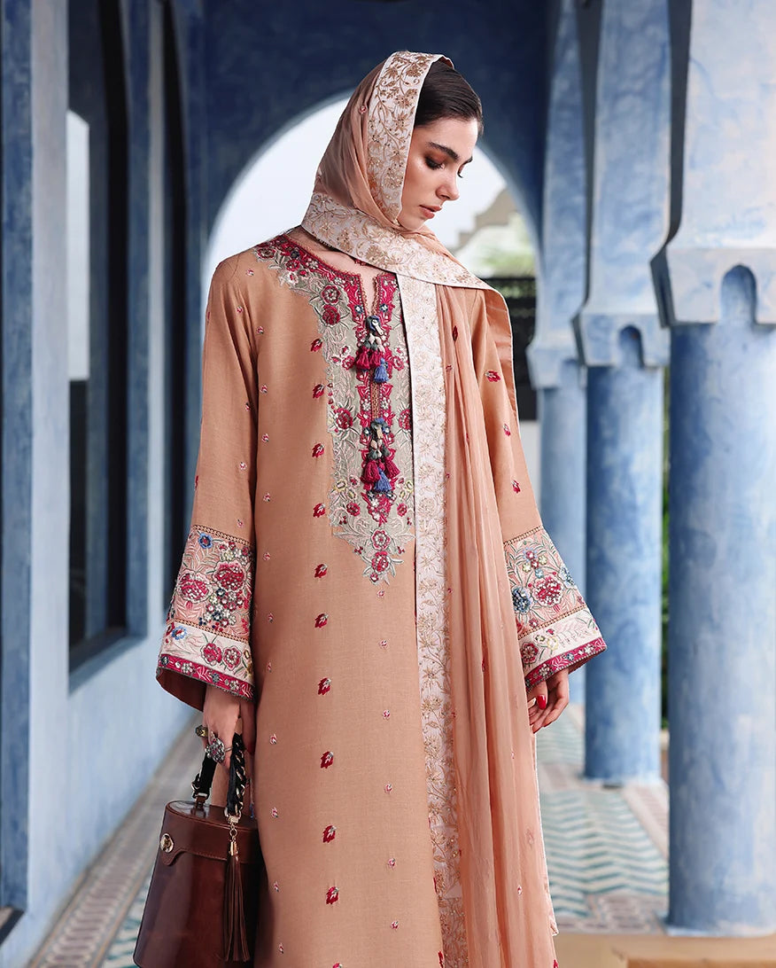 Nuvera by Mushq | Unstitched Embroidered Raw Silk Formal Collection'26 (BELLADONA ROYALE)