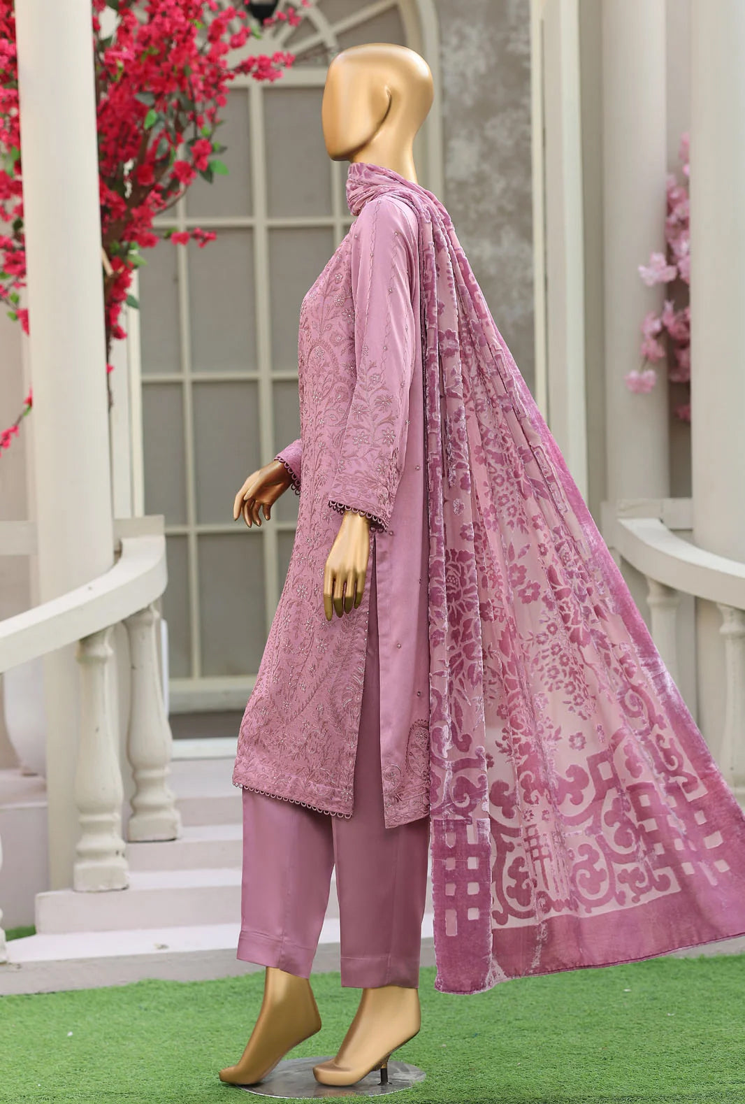 Royel Needleuork by HZ Textile | Unstitched Velevet Embroidered Collection'26 (D-03)