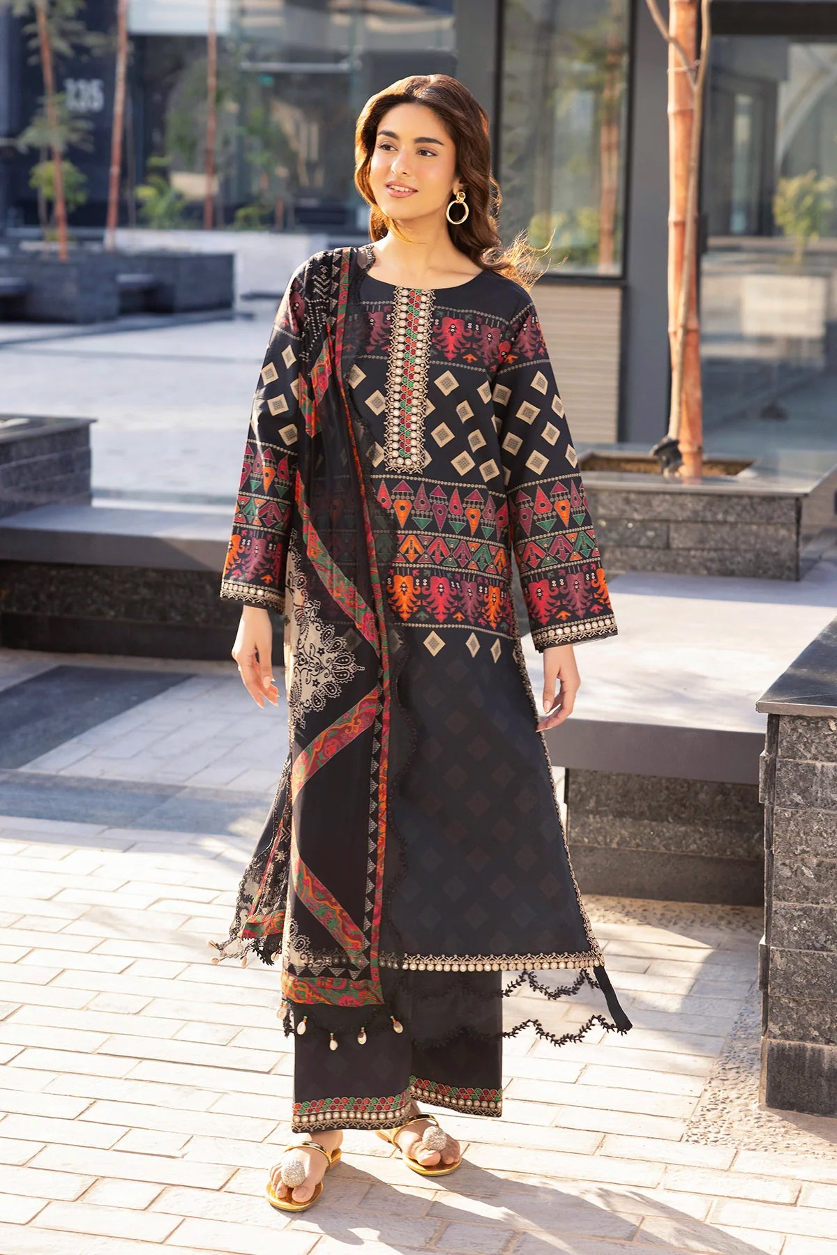 Infinity by Charizma | Unstitched Embroidered Lawn Collection - 2026 (IN6-03)