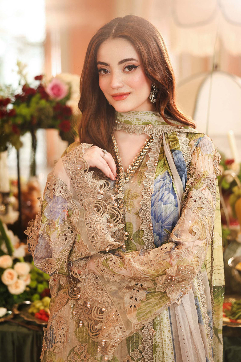 Royale Tea Affair by Maria.B | Unstitched Chiffon Formal Collection - 2026 (D-03)