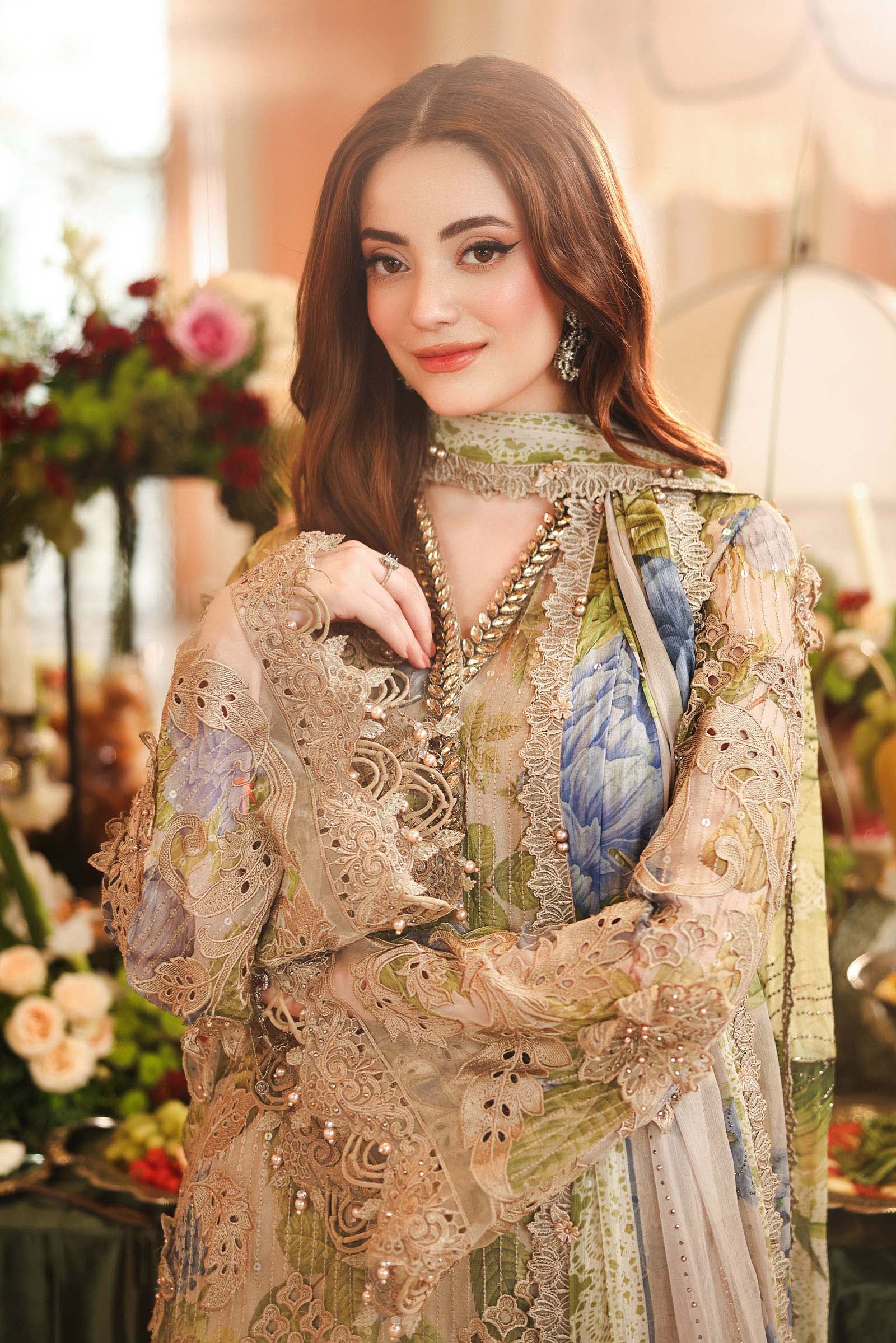 Royale Tea Affair by Maria.B | Unstitched Chiffon Formal Collection - 2026 (D-03)