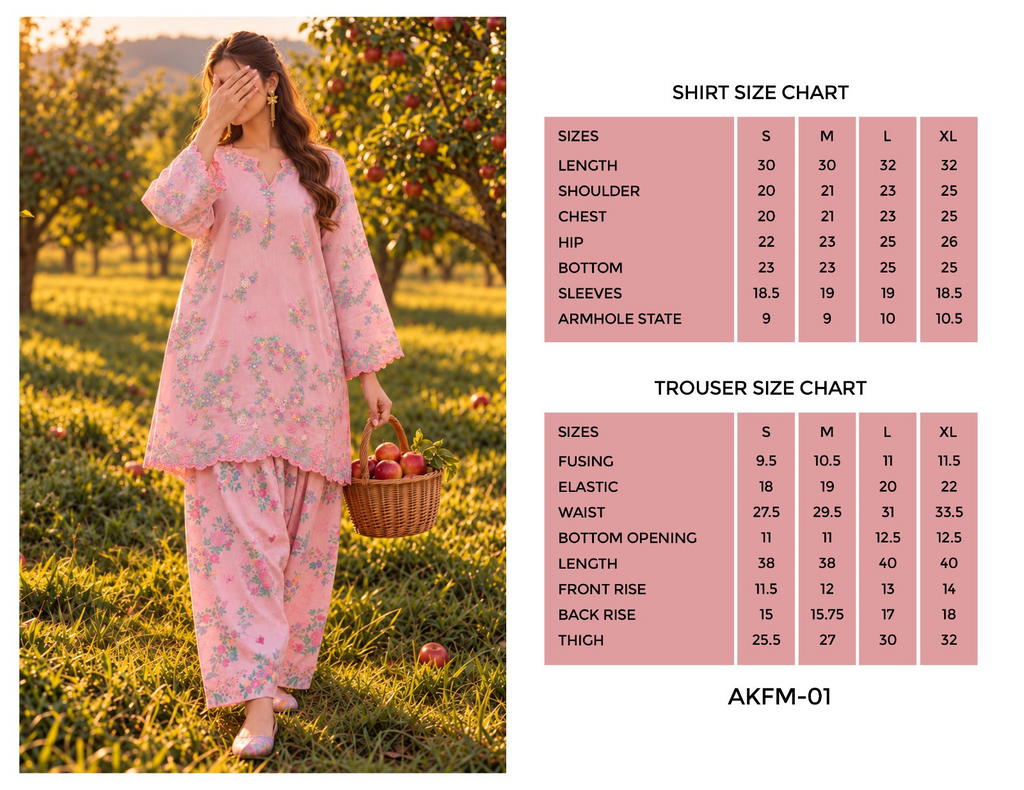 Fairy Meadows by Amna Khadija | Stitched Cotton Co-ord Set Collection - 2026 (D-02)