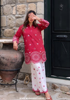 Rang e Mirha by Amna Khadija | Stitched 2pc Embroidered Cotton Lawn Collection'26 (D-03)