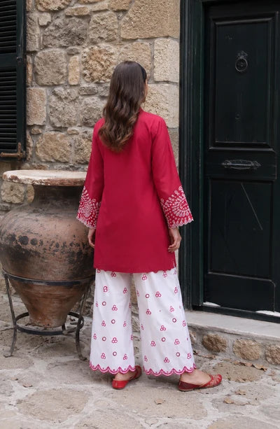 Rang e Mirha by Amna Khadija | Stitched 2pc Embroidered Cotton Lawn Collection'26 (D-03)