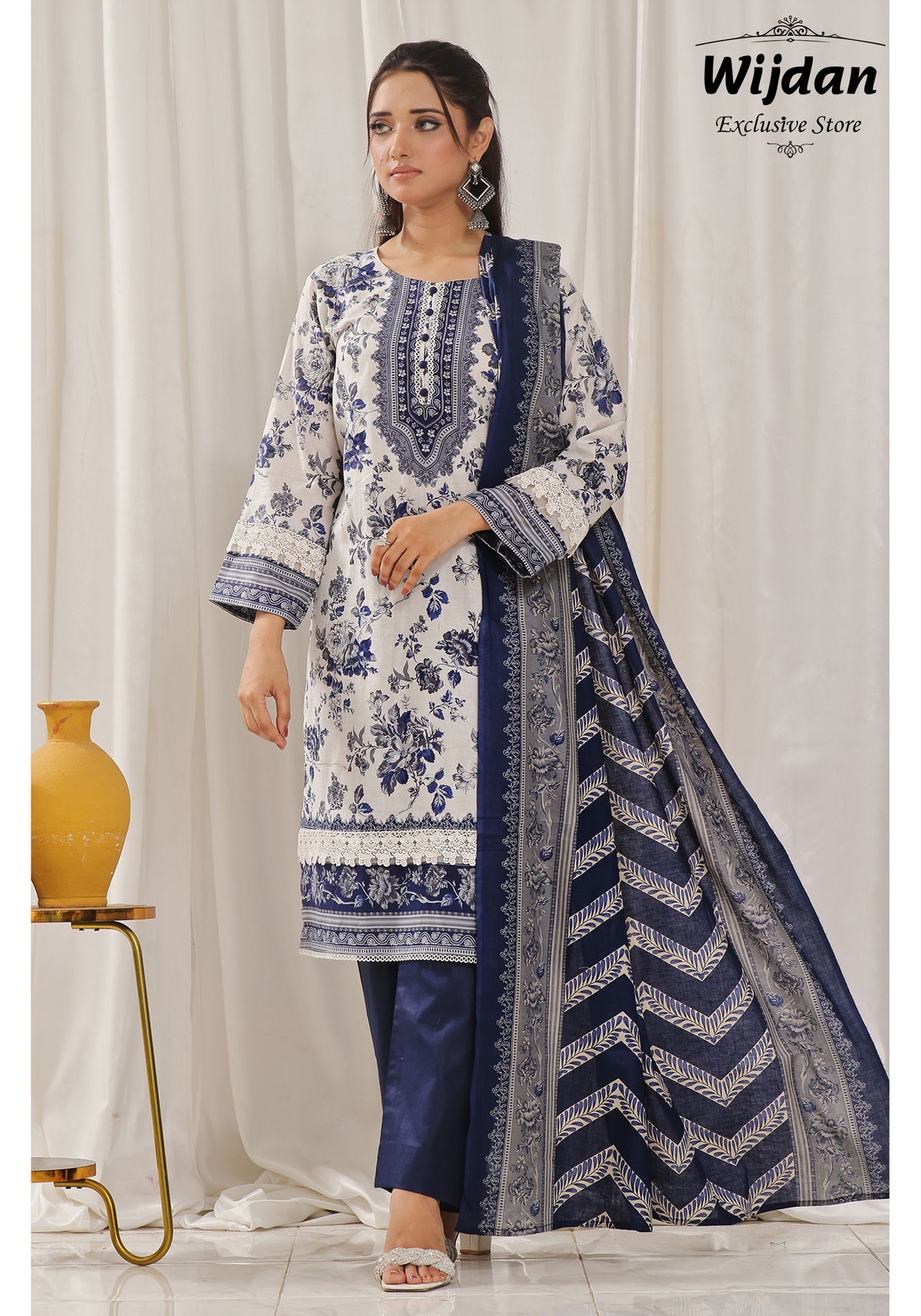 Designer Lawn 3PC Printed Collection D-40