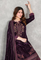 Sincera by Tawakkal | Unstitched Fancy Embroidered Velvet Collection - 2026 (D-5708)