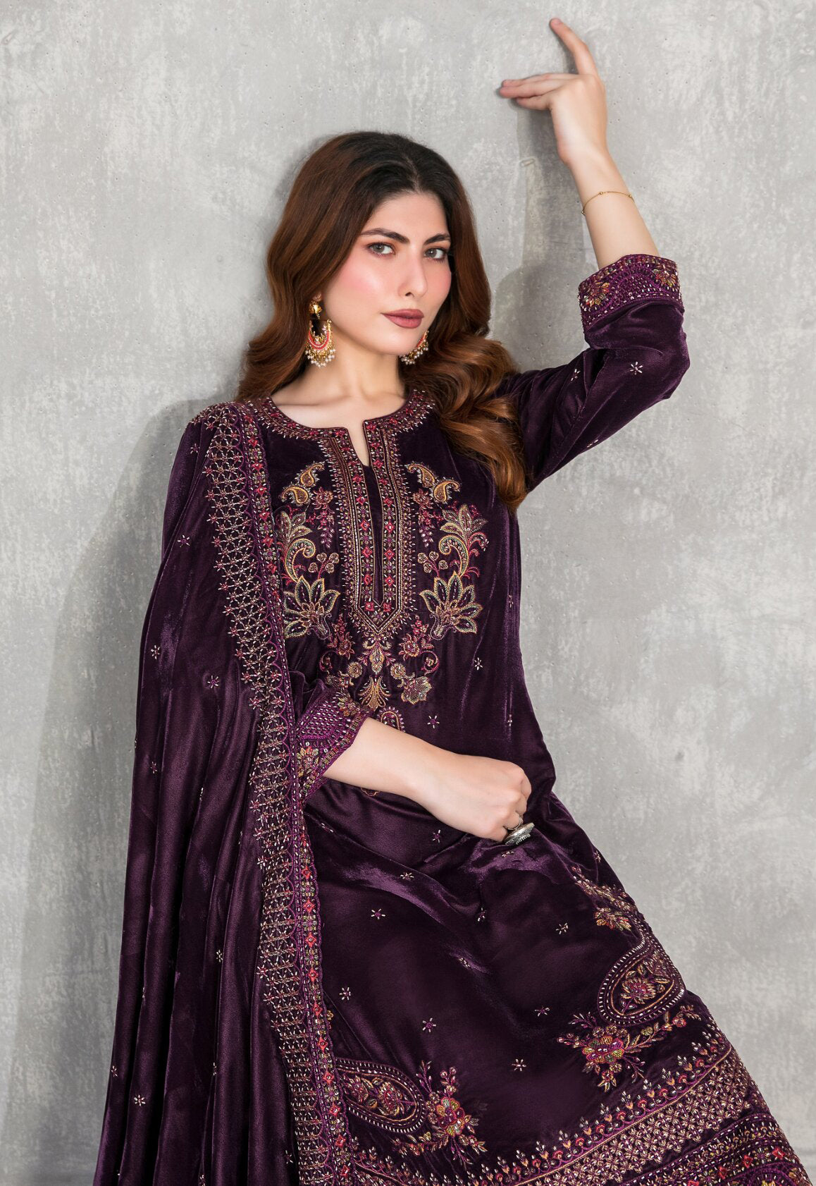 Sincera by Tawakkal | Unstitched Fancy Embroidered Velvet Collection - 2026 (D-5708)