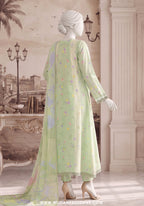 A Flowy Cut by HZ Textile | Stitched Printed & Emb Silk Collection'26 (D-04)