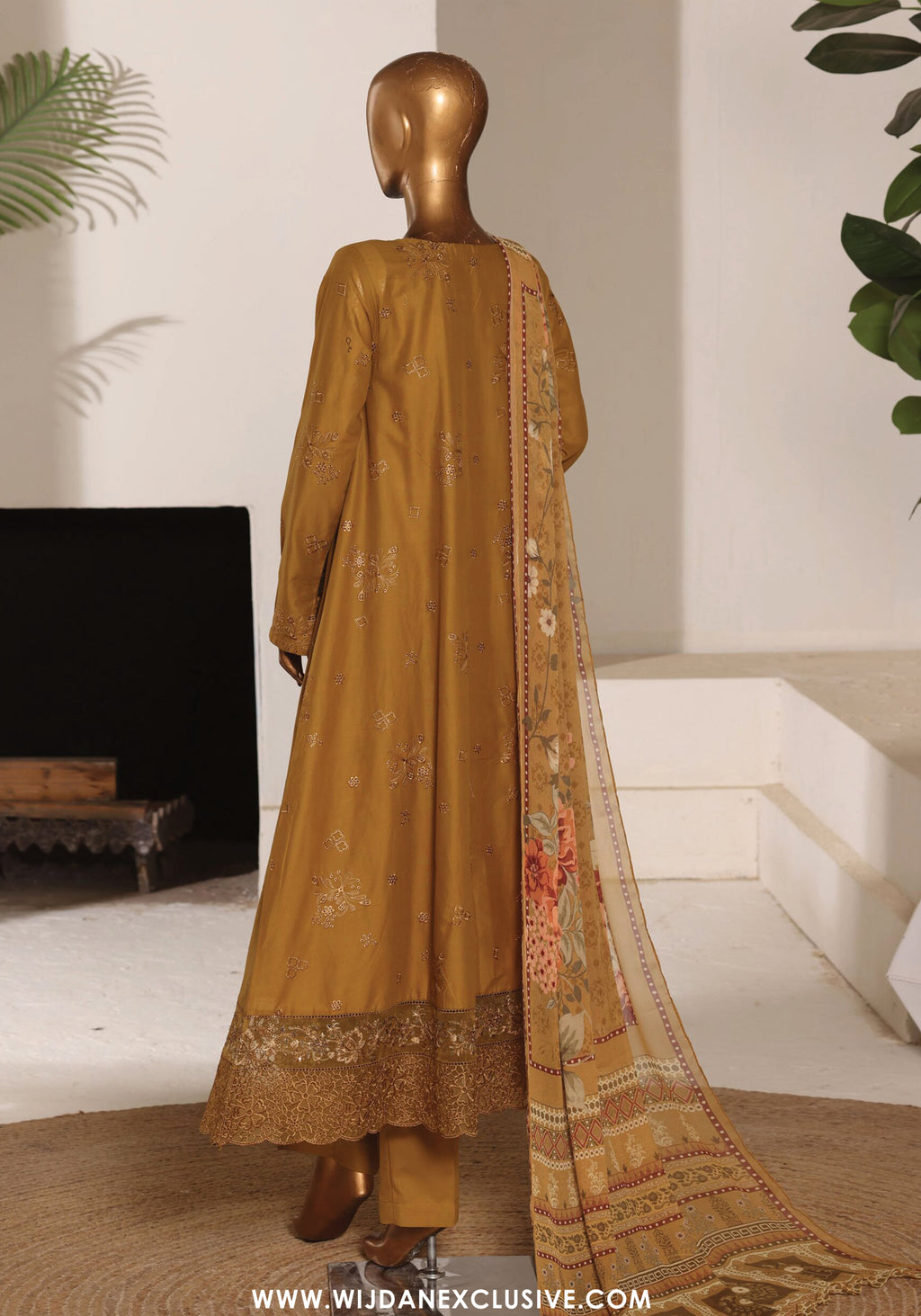HZ Stitched Casuals Soft Embroidered Frock Collection – 2026 (D-04)