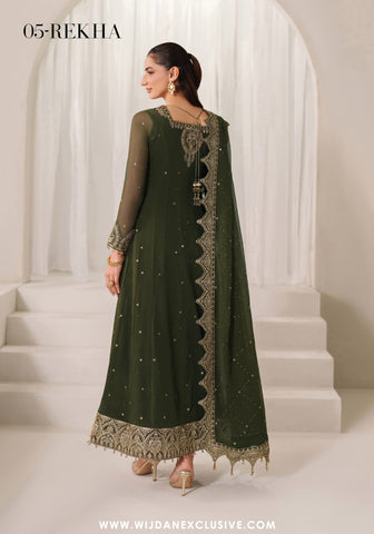 Alizeh Reena Handmade Unstitched Luxury Chiffon Collection - 2025 (REKHA)