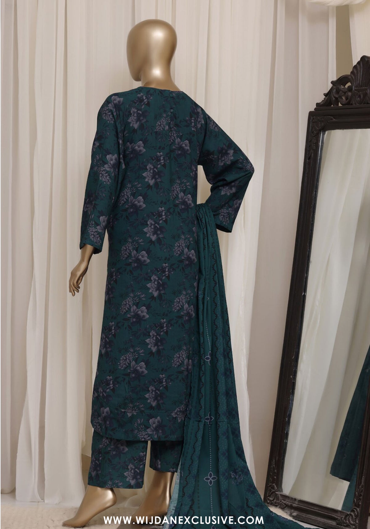 Sadabahar Dhanak Stitched Printed With Shawl Collection - 2026 (D-04)