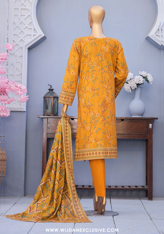 HZ Mehak Unstitched Cross Slub Embroidered Collection - 2025 MCE-3045