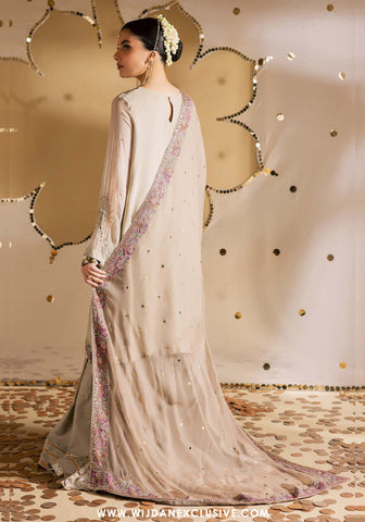 Nureh Mukeshkari Unstitched Embroidered Mukesh Chiffon Collection - 2025 MK-17