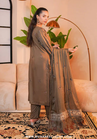 Wijdan Unstitched Premium Viscose Collection - 2025 MV-286 (Mehndi)
