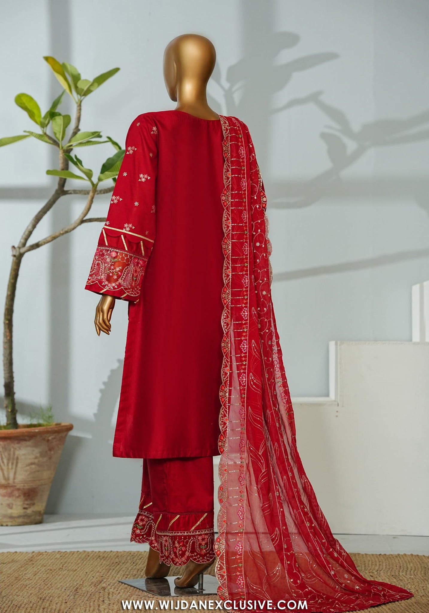 Bin Saeed Stitched Luxury Embroidered 3PC Collection - 2026 BSLE26-004