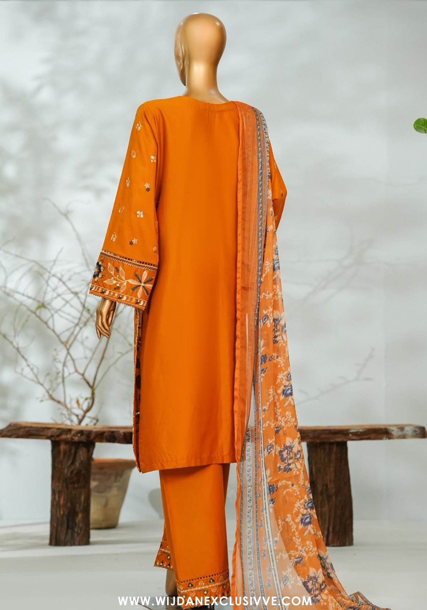 Bin Saeed Stitched Applique Kari Luxury 3pc Collection - 2026 (D-04)