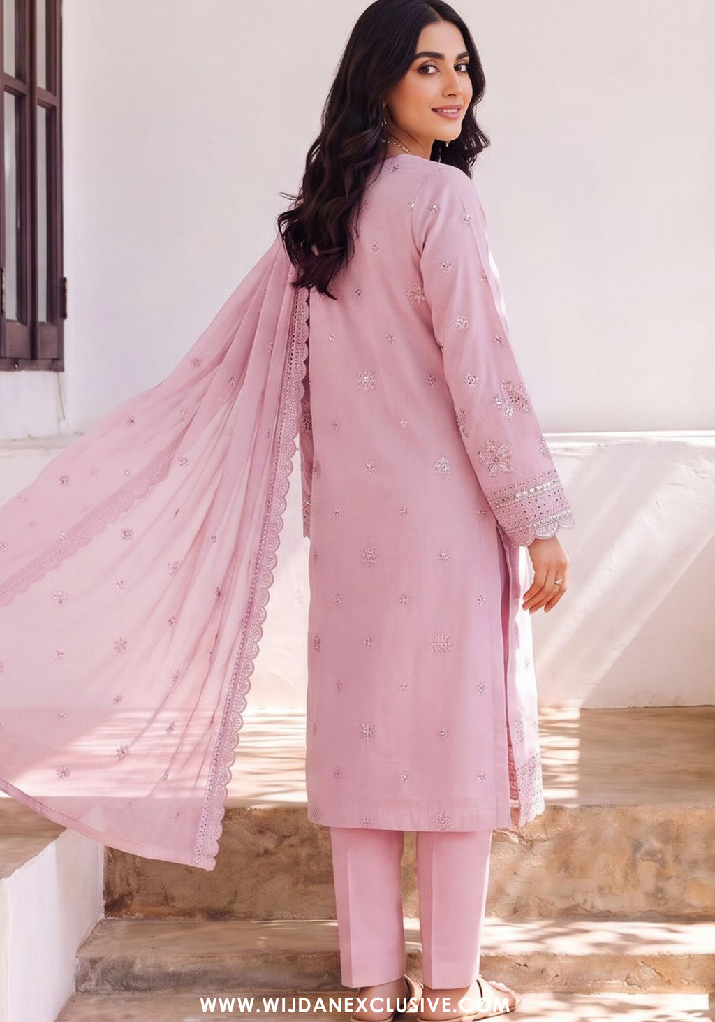 Chand Tara by Wijdan | Unstitched Exclusive Emb Cutdana Jacquard Collection'26 (D-04)