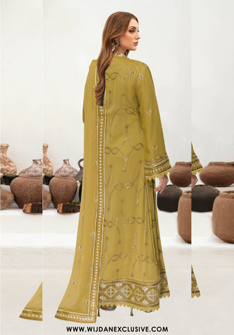 Wijdan Semi-Stitched Luxury Chiffon Collection – 2025 WB-529