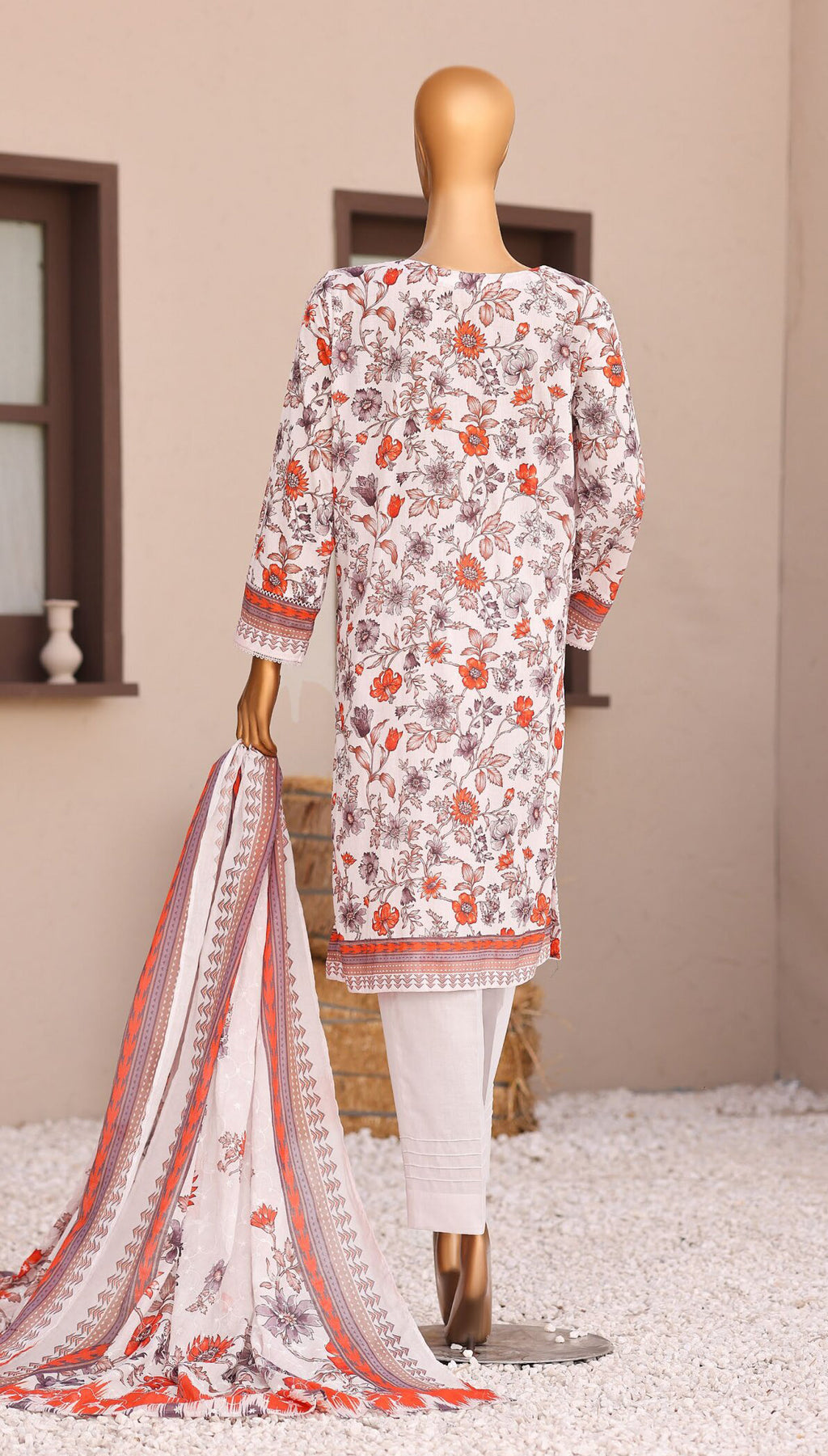 Elite by HZ Textile | Unstitched Embroidered Lawn Collection - 2026 (EC-1288)