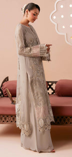 Dastak by Ramsha | Unstitched Luxury Formal Chiffon Collection - 2026 (D-04)