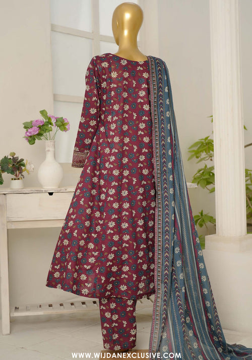 Bin Saeed Stitched Luxury Festive Embroidered Frock 3pc Collection - 2026 (D-04)