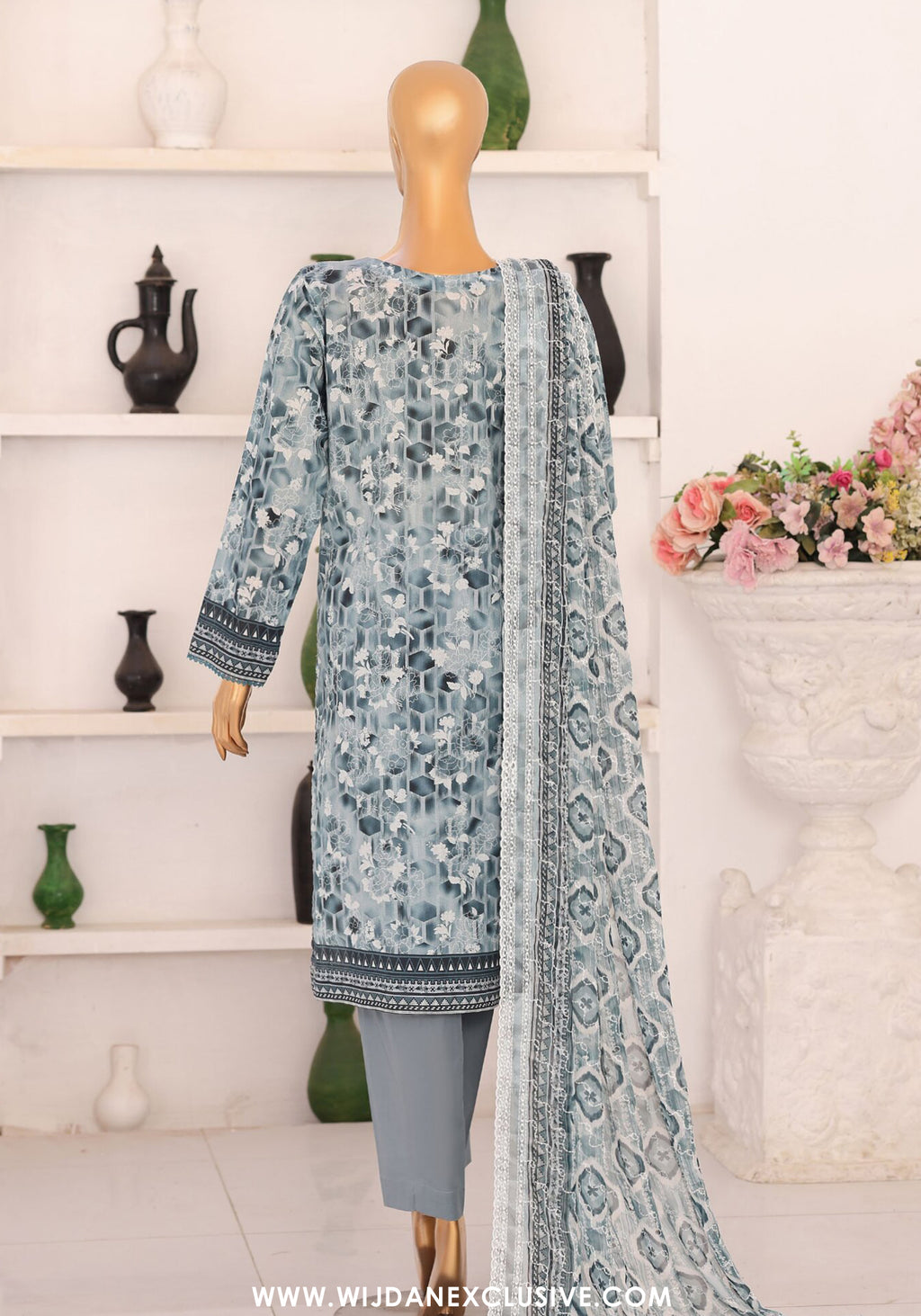 HZ Premium Chikankari Unstitched Printed Embroidered Vol-02 Collection - 2026 (PCE-656)