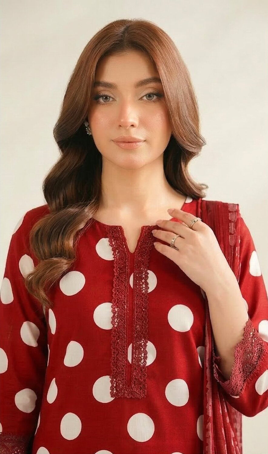M Dots by Mahay | Unstitched Airjet Lawn Vol-02 Collection - 2026 (D-04)