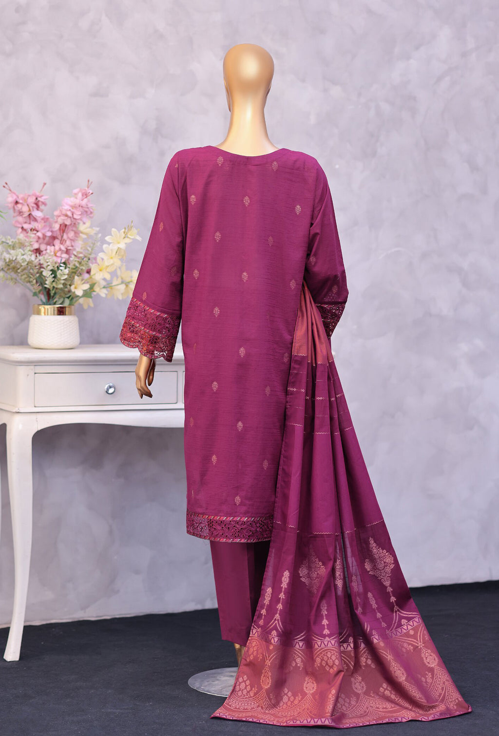 HZ Turkish Jacquard Embroidered Unstitched Vol-01 Collection - 2026 (TJE-7114)