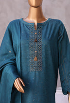 HZ Valencia Jacquard Embroidered Unstitched Lawn Collection - 2026 (VJE-7107)