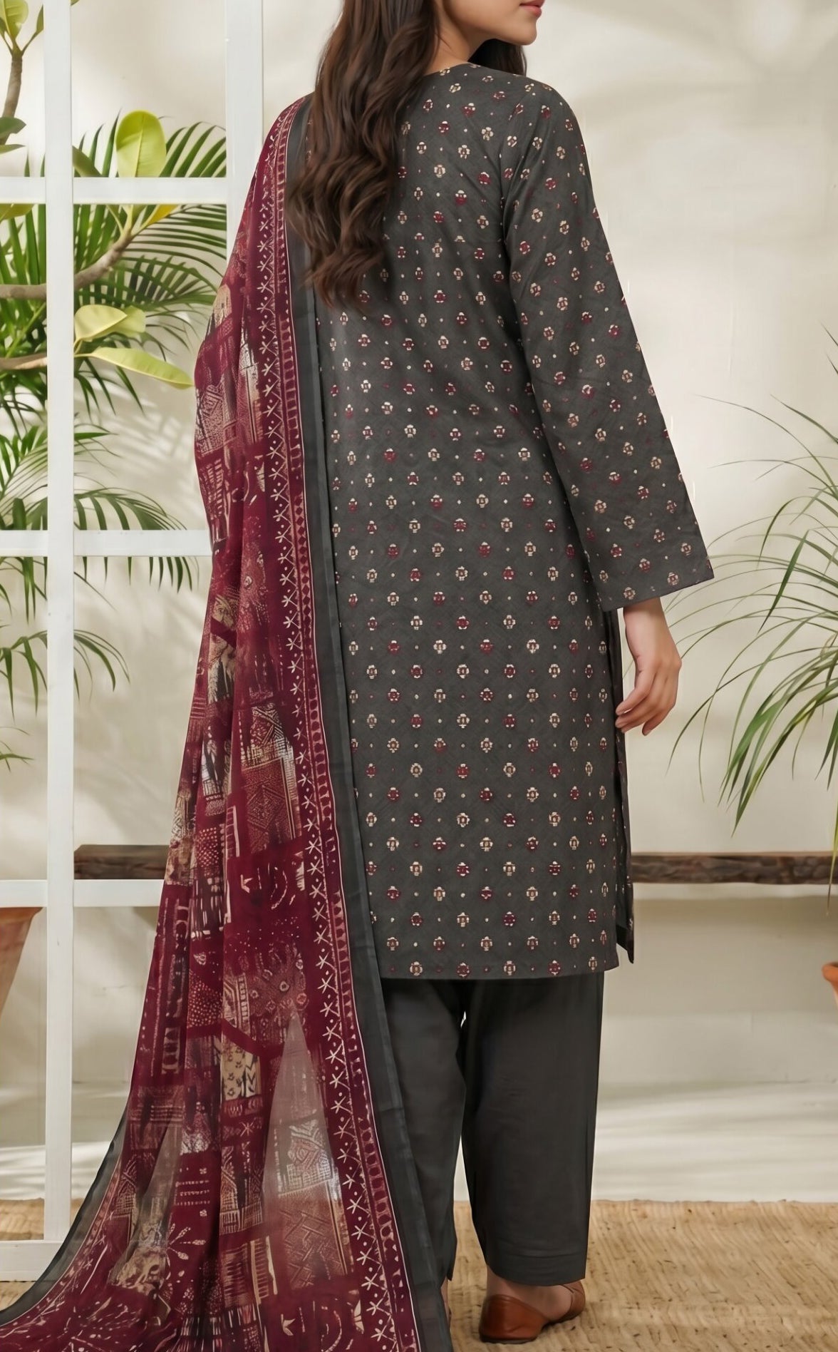 VS Daman unstitched Exclusive Printed Lawn Vol-04 Collection - 2026 (D-886)