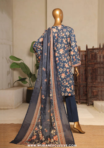 Bin Saeed Stitched Exclusive Printed 3PC Lawn Collection'25 Vol-11 D-04