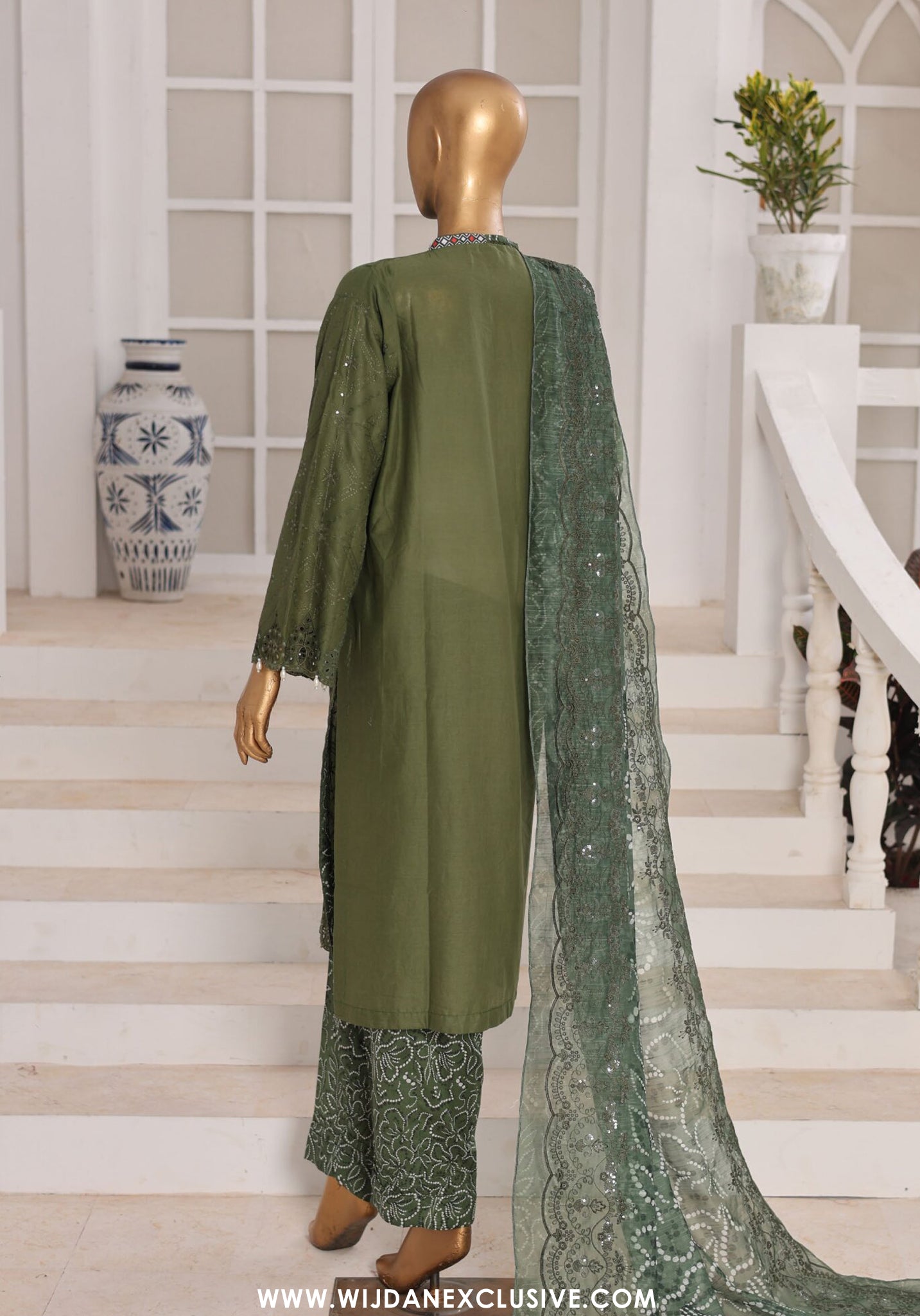 Aifa Dynasty Chikankari Unstitched Luxury Lawn Collection - 2026 (D-04)