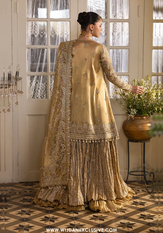 Dastan Goi by Afrozeh | Unstitched Luxury Wedding Collection - 2025 (GOLDVEIL)