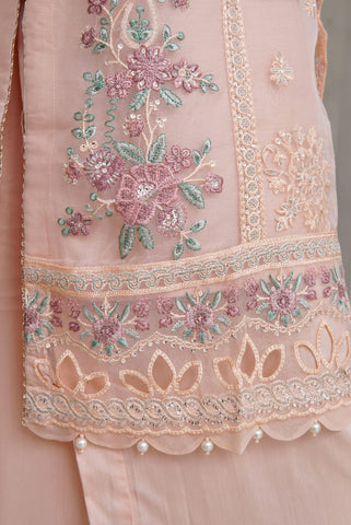 Sadabahar Mahpara Stitched Embroidered Organza Collection - 2025 Vol-17 PINK