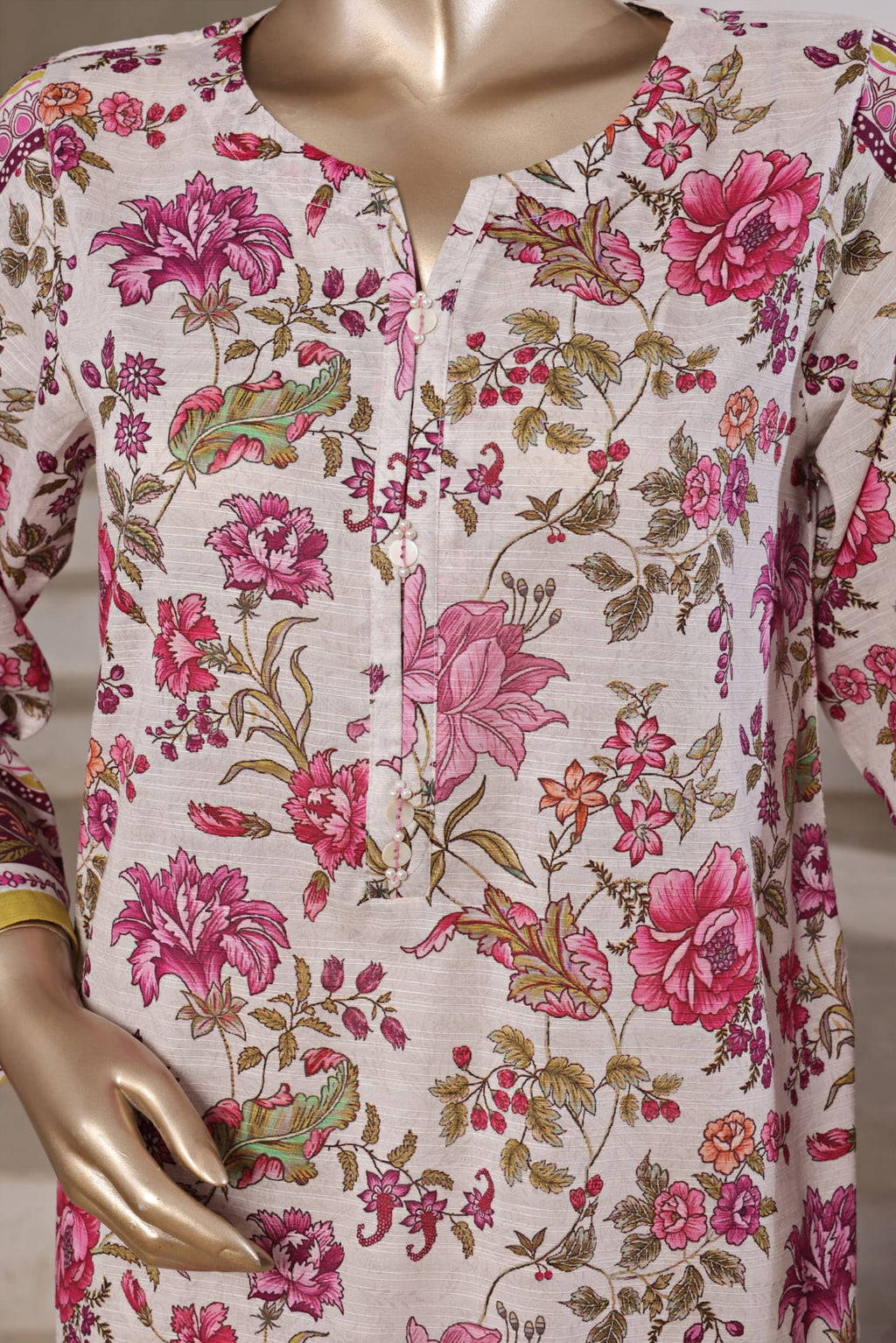 Sadabahar Stitched 2PC Printed Bana Dora Collection - 2025 Pink