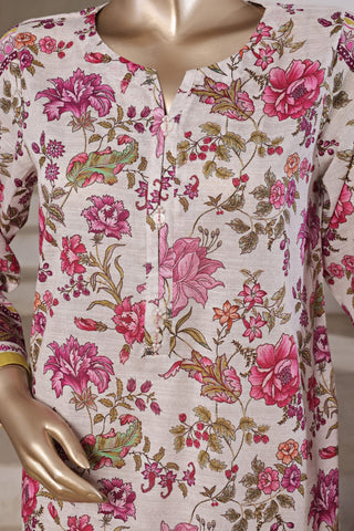 Sadabahar Stitched 2PC Printed Bana Dora Collection - 2025 Pink