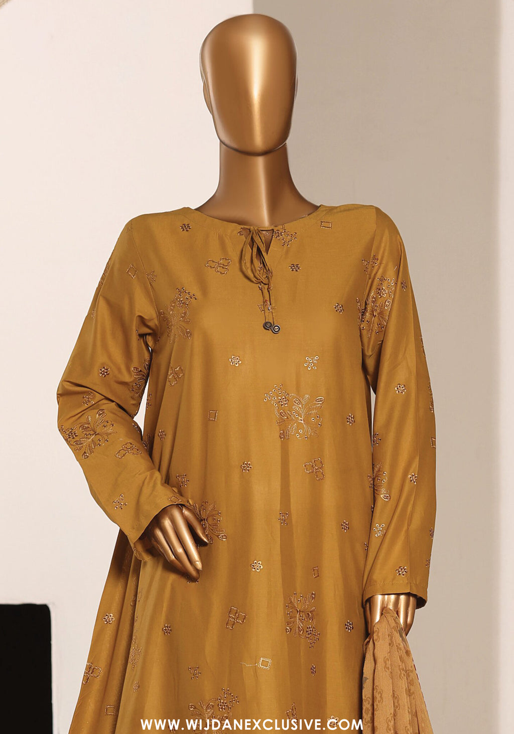 HZ Stitched Casuals Soft Embroidered Frock Collection – 2026 (D-04)