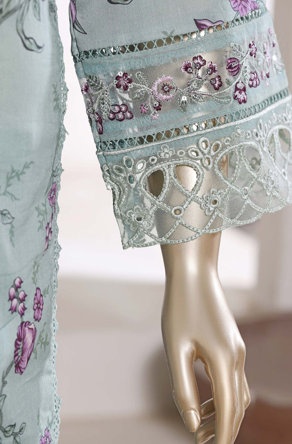 Sadabahar Stitched Embroidered Festive Lawn Vol-02 Collection - 2026 (D-04)