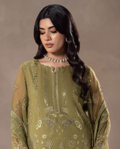 Afsanah by Lamisah | Unstitched Luxury Chiffon Formal Collection - 2025 (SAGE EMPRESS)